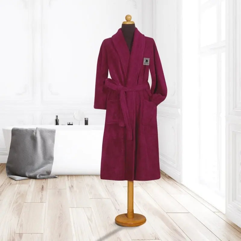 Bathrobe Anthracite Greenwich Polo Club (Mehroon)