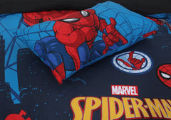 Kids Duvet Set with Flat Sheet with Pillow Cover Spider-Man