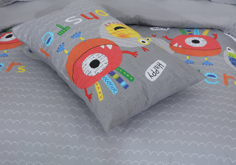 Kids Duvet Set with Flat Sheet with Pillow Cover