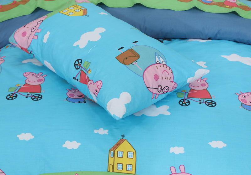 Kids Duvet Set with Flat Sheet with Pillow Cover