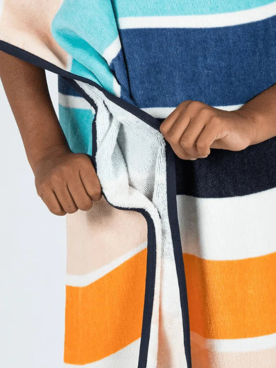 Kids Poncho Multi Striped