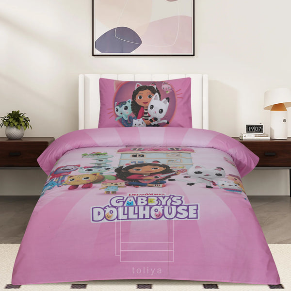 Kids Duvet Set with Flat Sheet with Pillow Cover