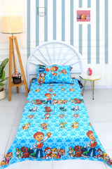 Kids Duvet Set with Flat Sheet with Pillow Cover