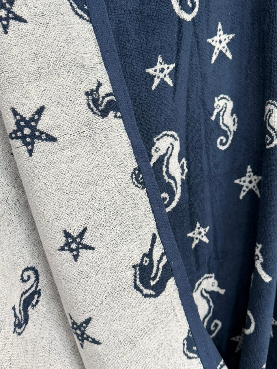 Ocean Seahorse Kids Printed Bath Towel
