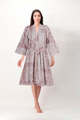 Coral Cotton Bathrobe Set | Unisex | Soft & Breathable
