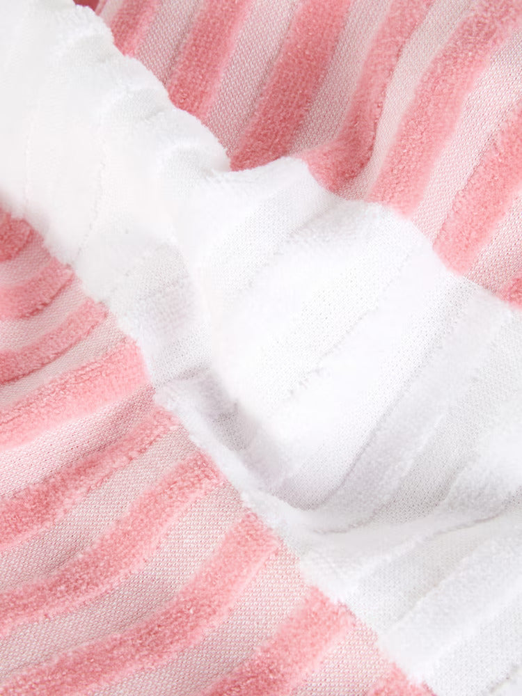 Striped Beach Towel Tote