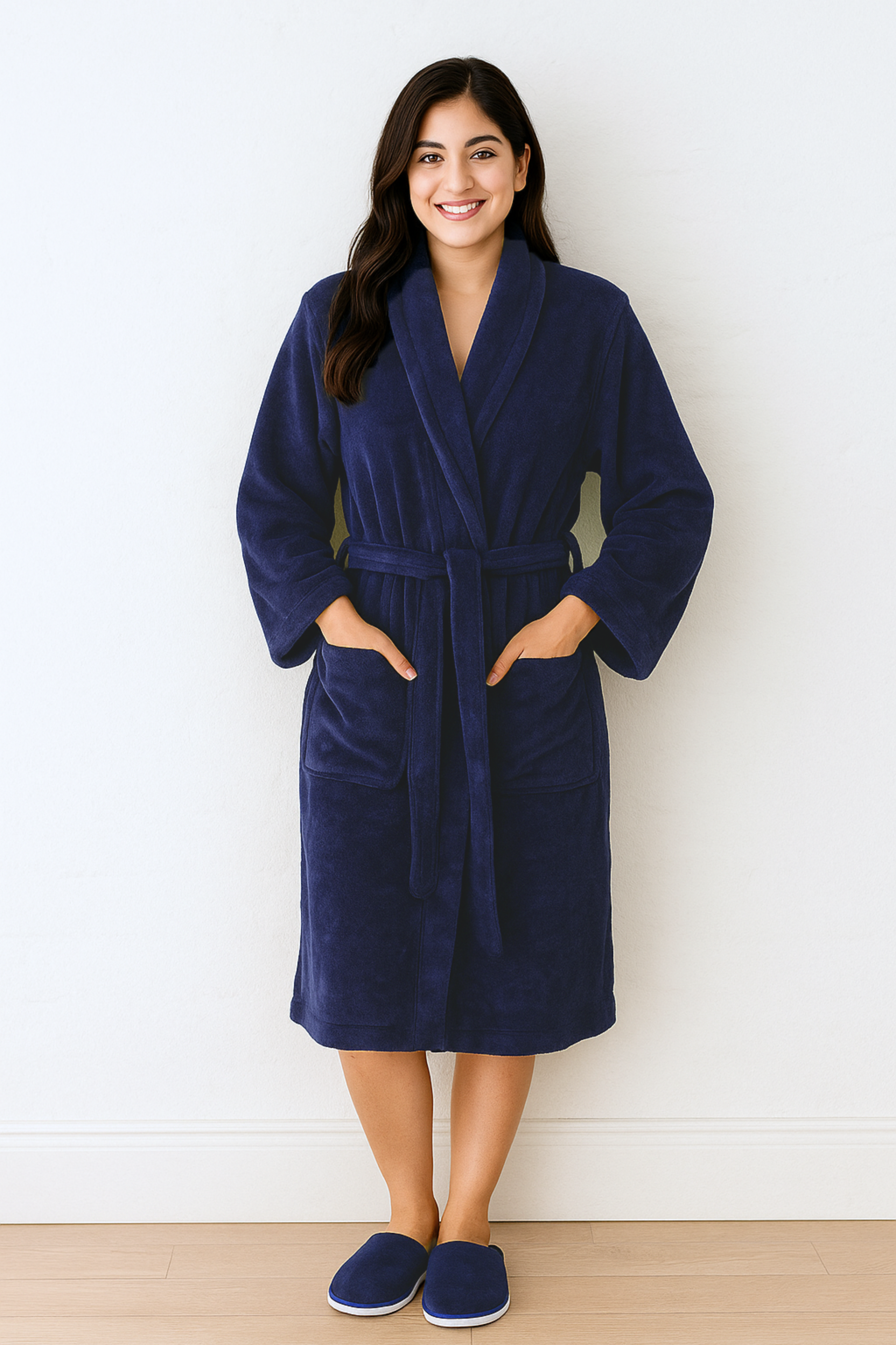 Bathrobe UniSex Set Navy Blue