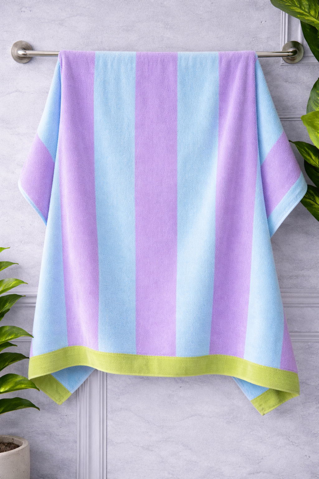 Premium Multi Striped Cotton Towel (480 GSM)