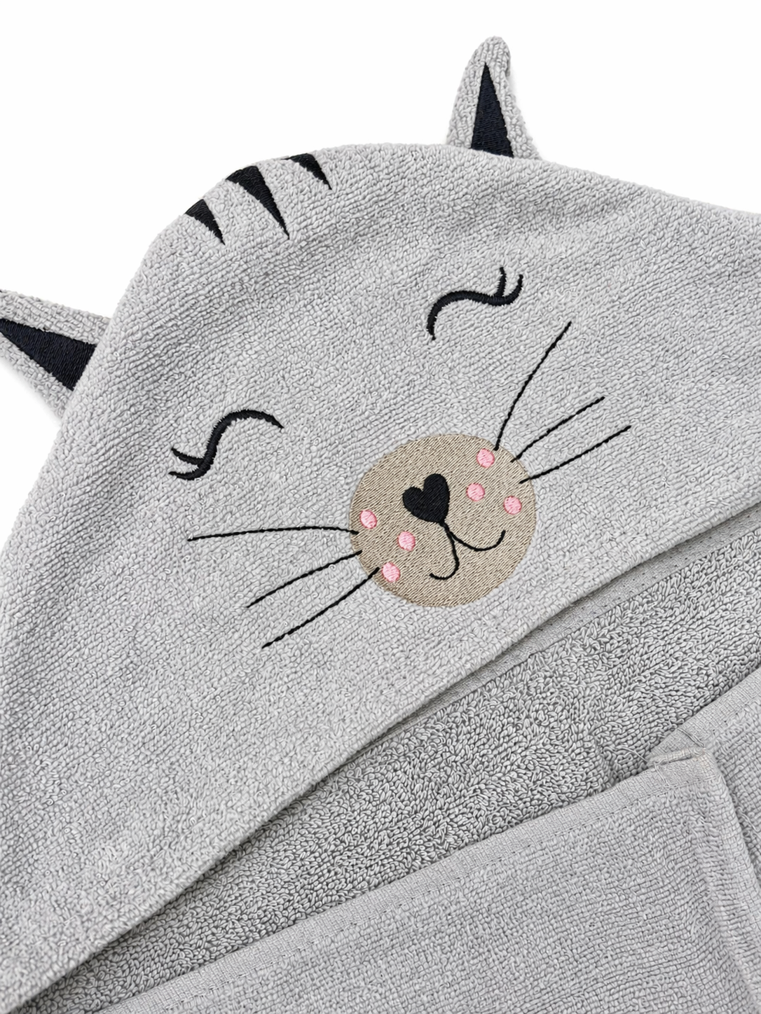 Soft Cat Hooded Baby Towel