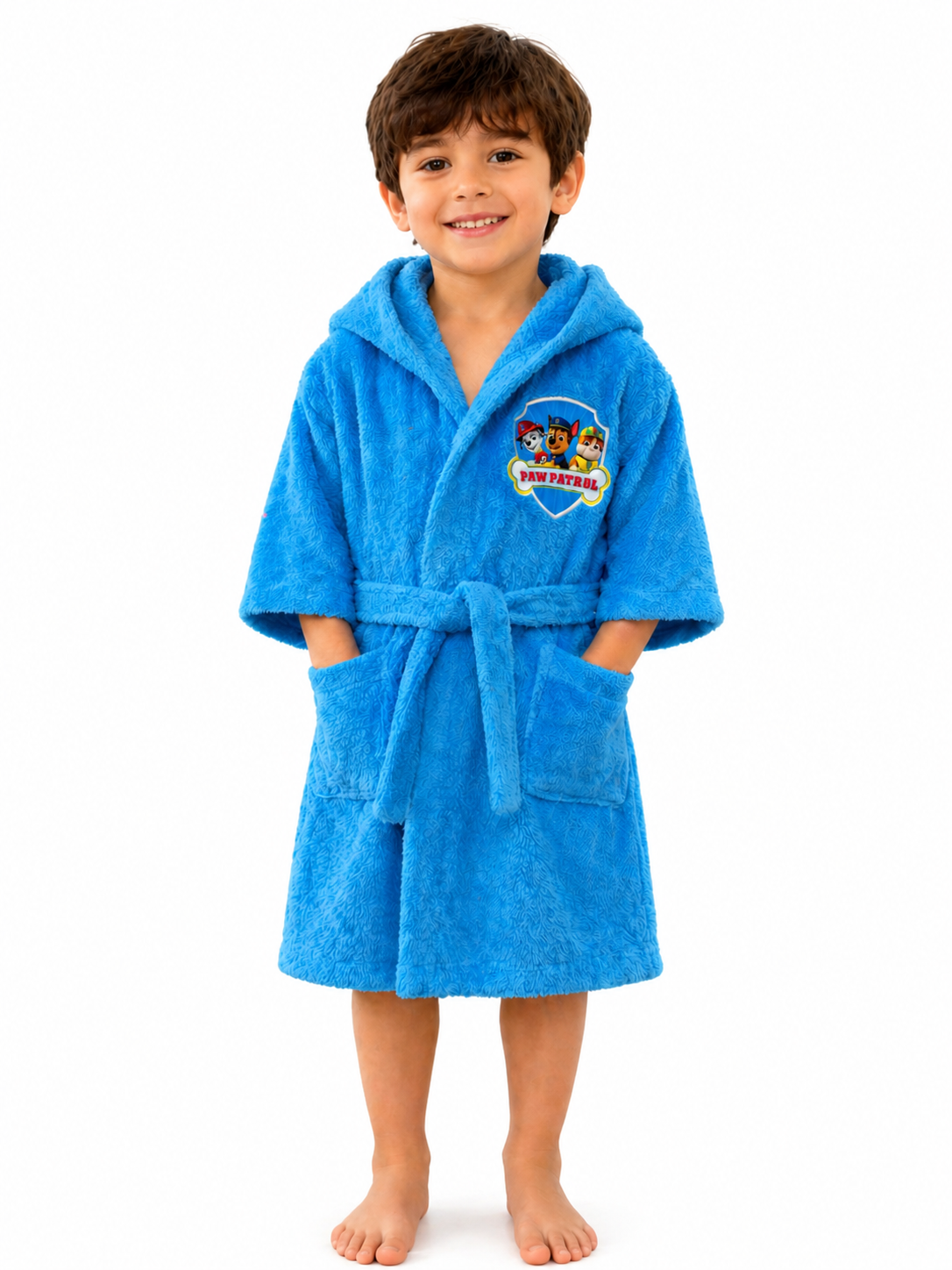 Kids Soft Hooded Bathrobe