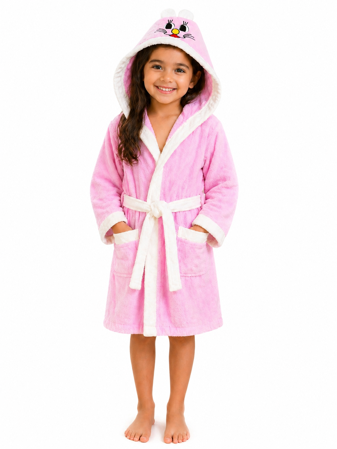 Kids Cartoon Hooded Bathrobe