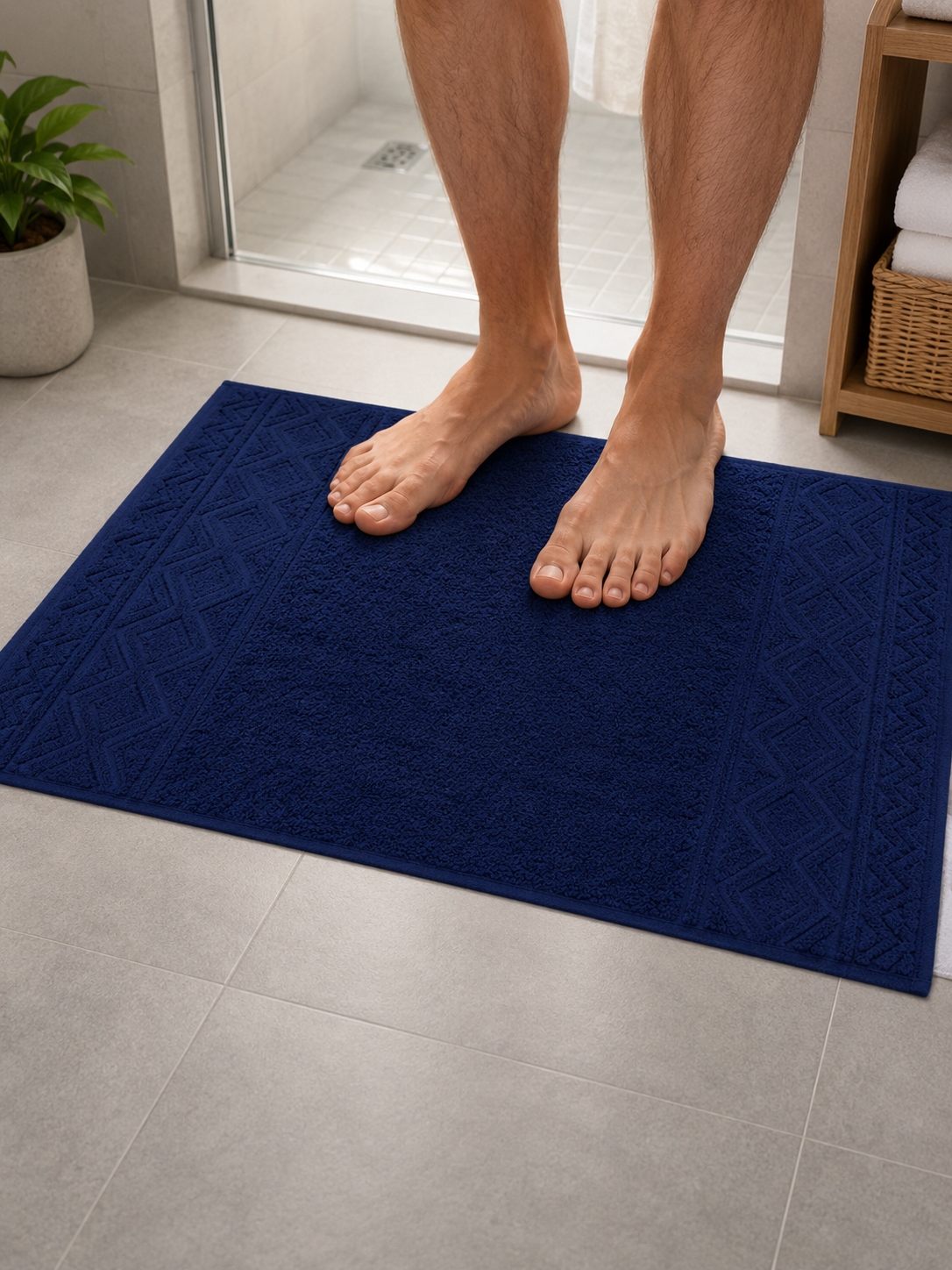 Premium Jacquard Bathroom Mat