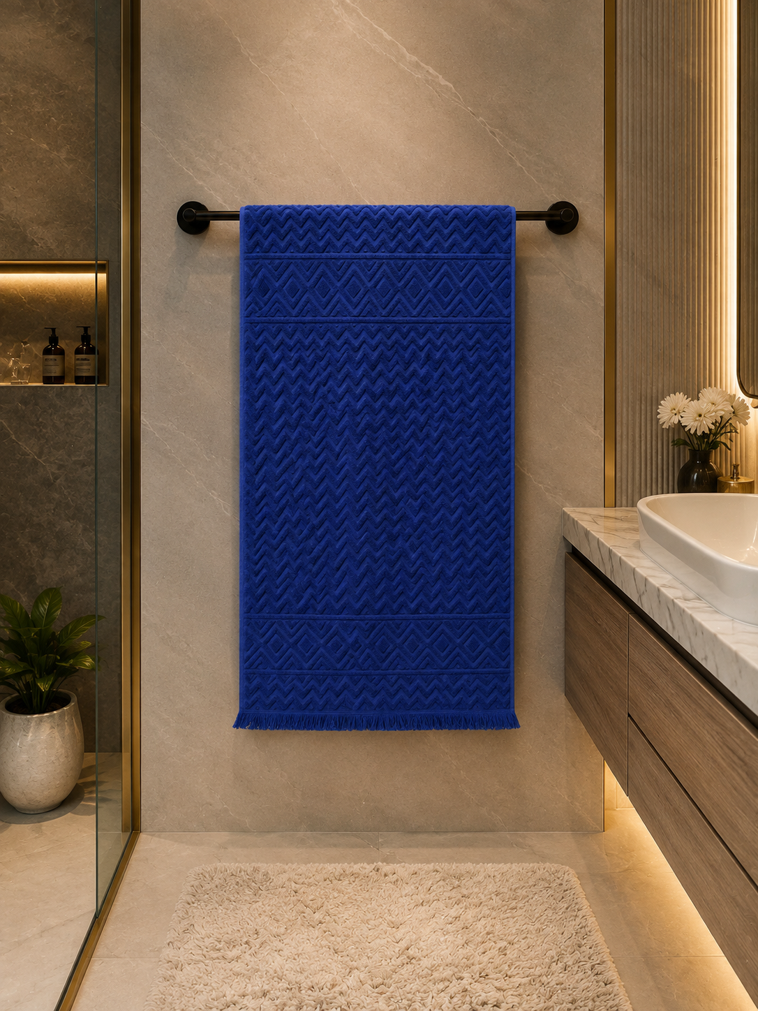 Elegant Chevron Bath Towel