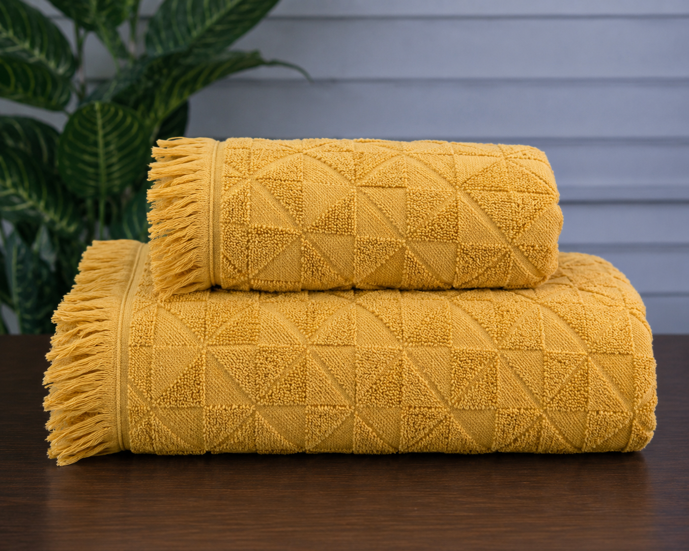 Diamond Weave Cotton Towels