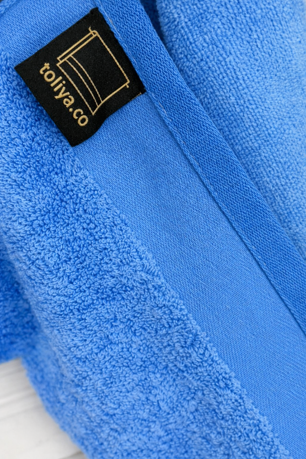 Premium Sky Blue Cotton Towel – Toliya.co