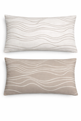 Dual-Tone Wave Pillow Cover Set