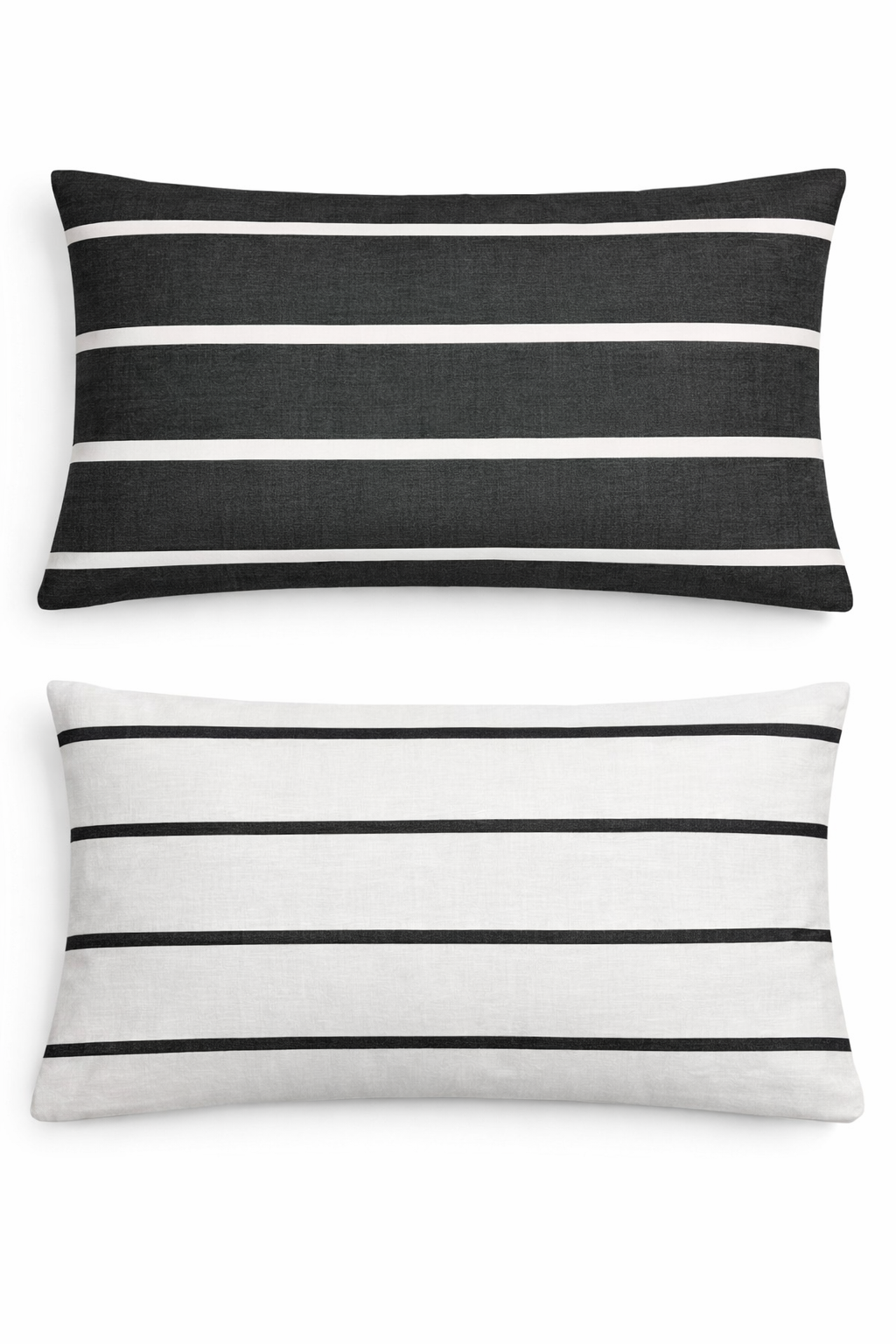 Contrast Stripe Pillow Cover Set