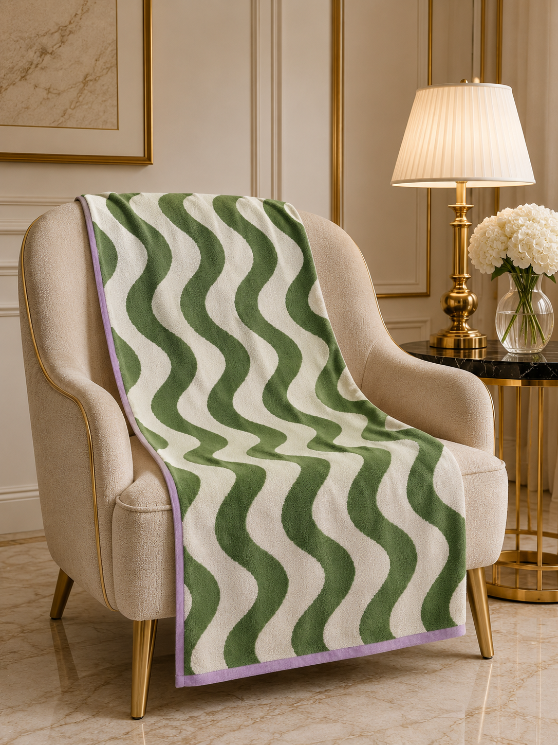 Sage Wave Luxe Bath Towel