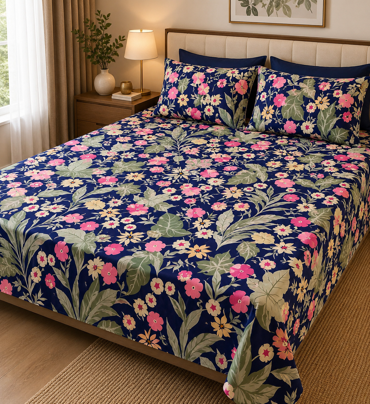 Midnight Garden Bedsheet Set