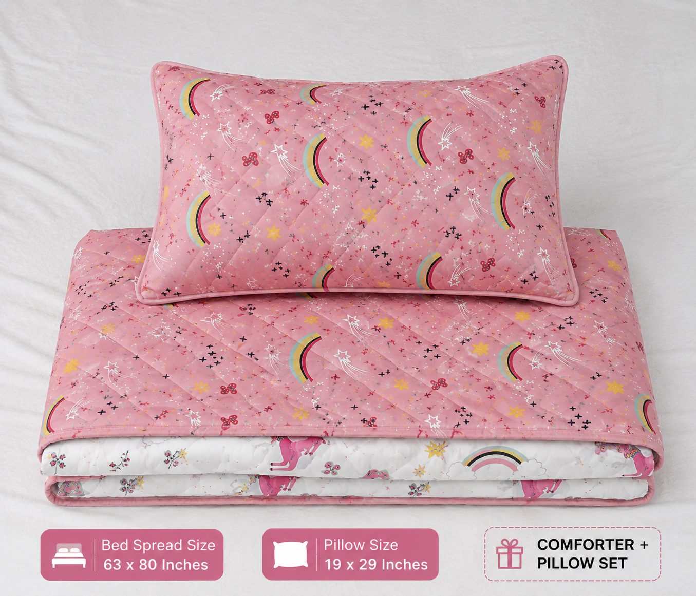 2 Side Print kids comforter 100 GSM Virgin silicon fiber