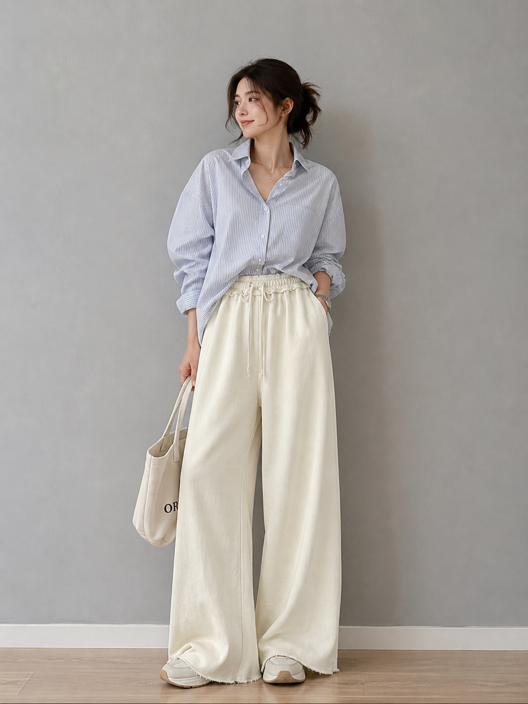 Cream Cloud Women trousers zr