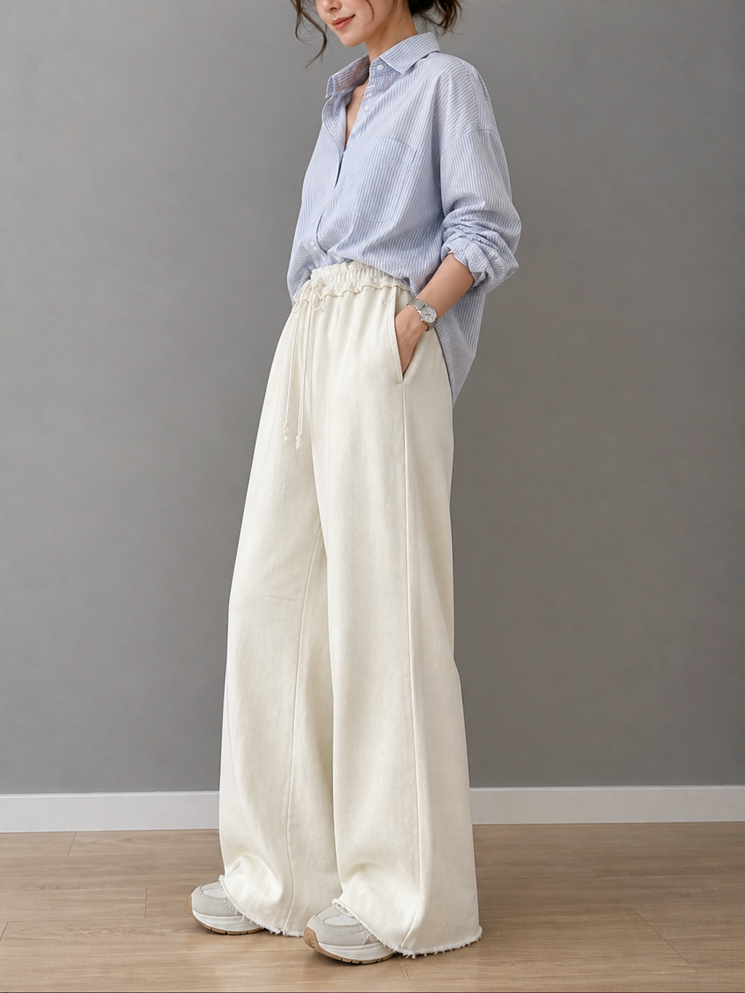 Cream Cloud Women trousers zr