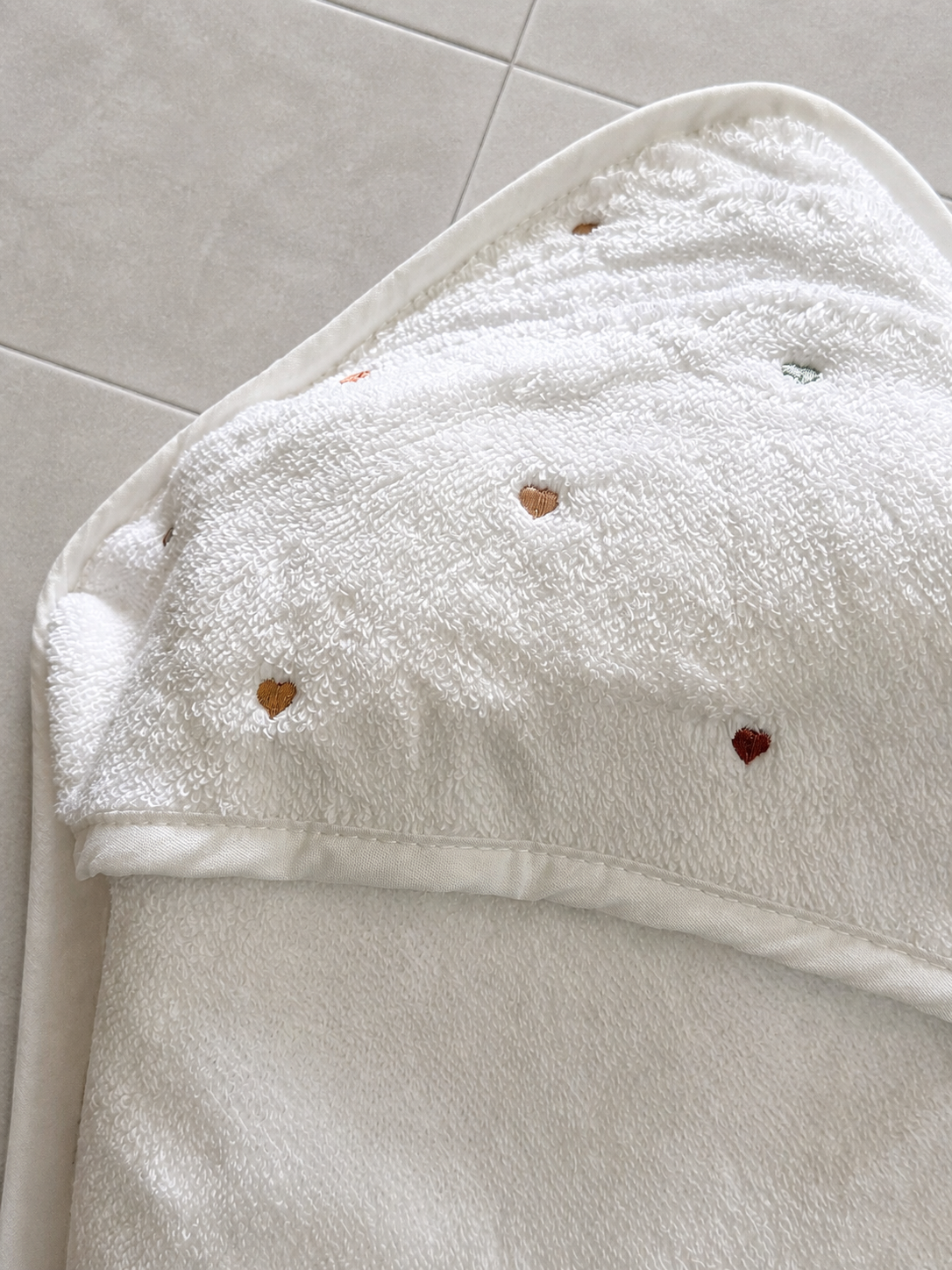 Minimal Dot Print Baby Towel