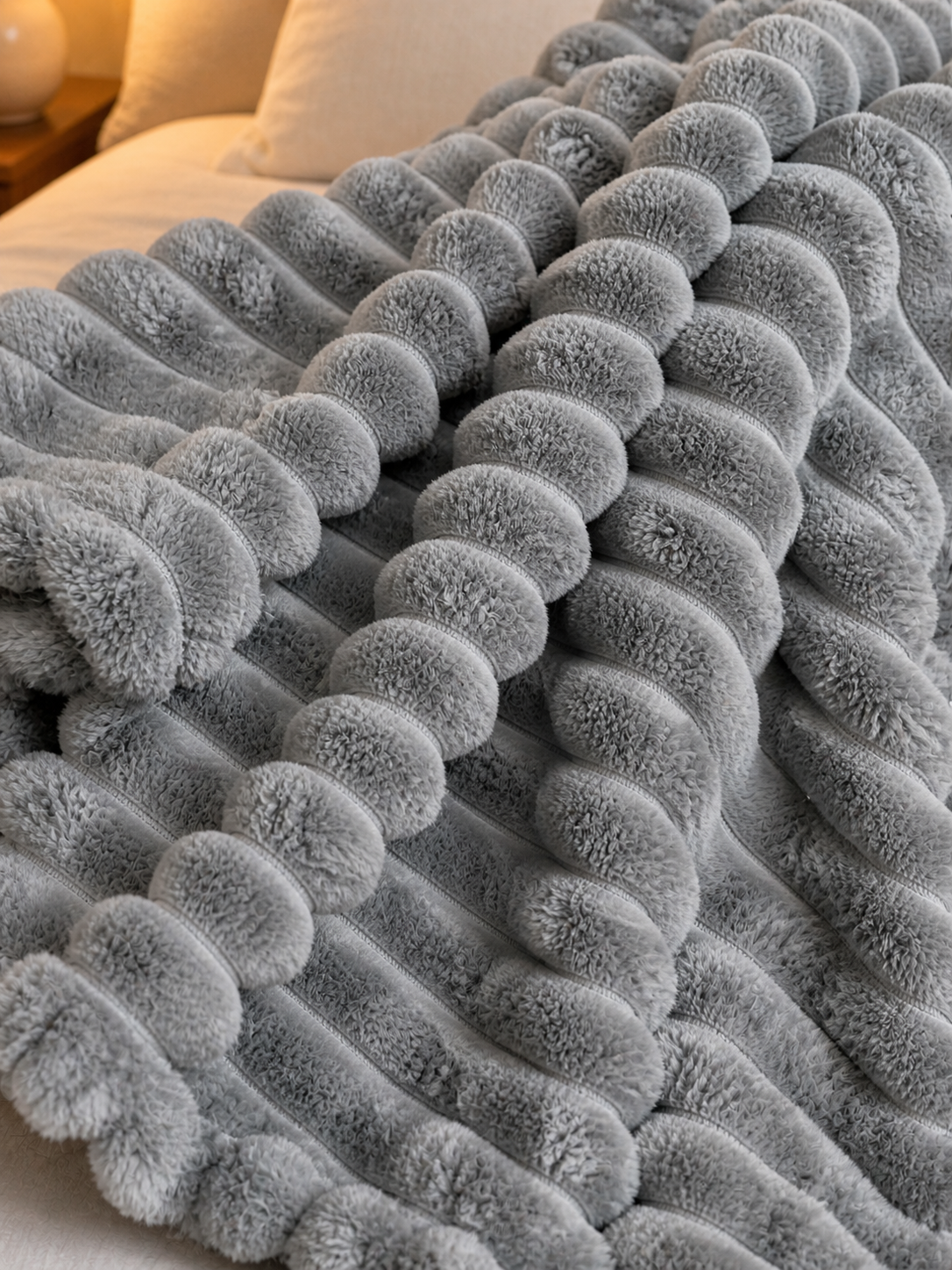 Summer Luxury Ribbed Plush Blanket
