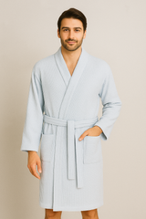 Unisex Waffel Terry Sky