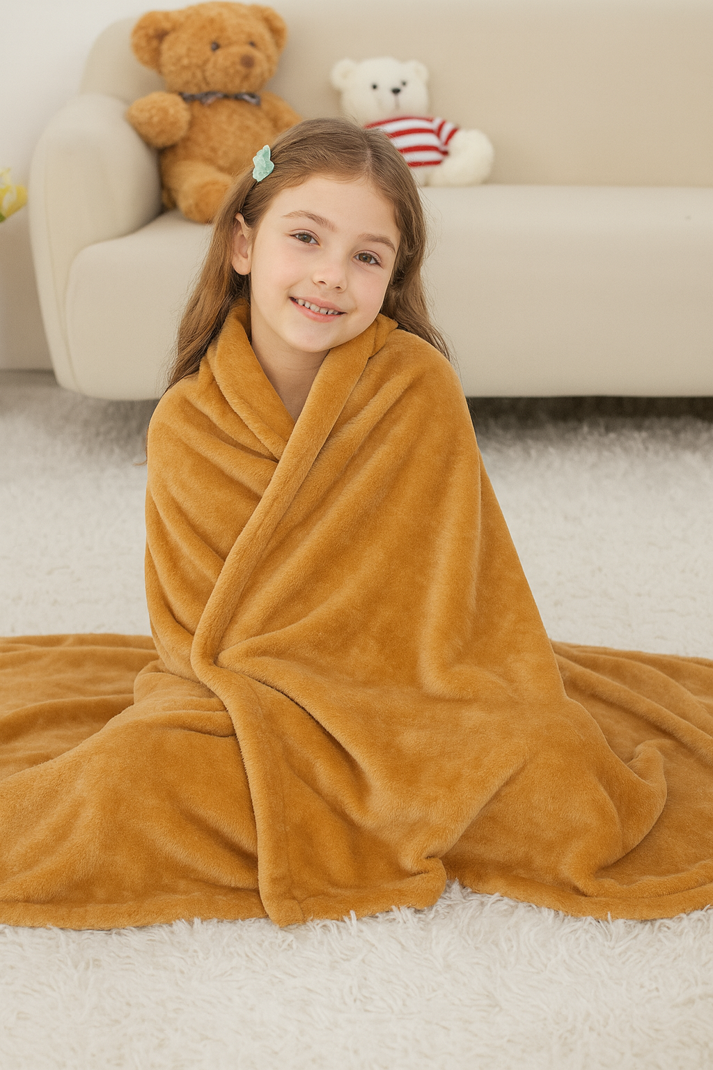 Kids plush blanket skin