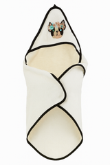 Dog White Hooded Towel