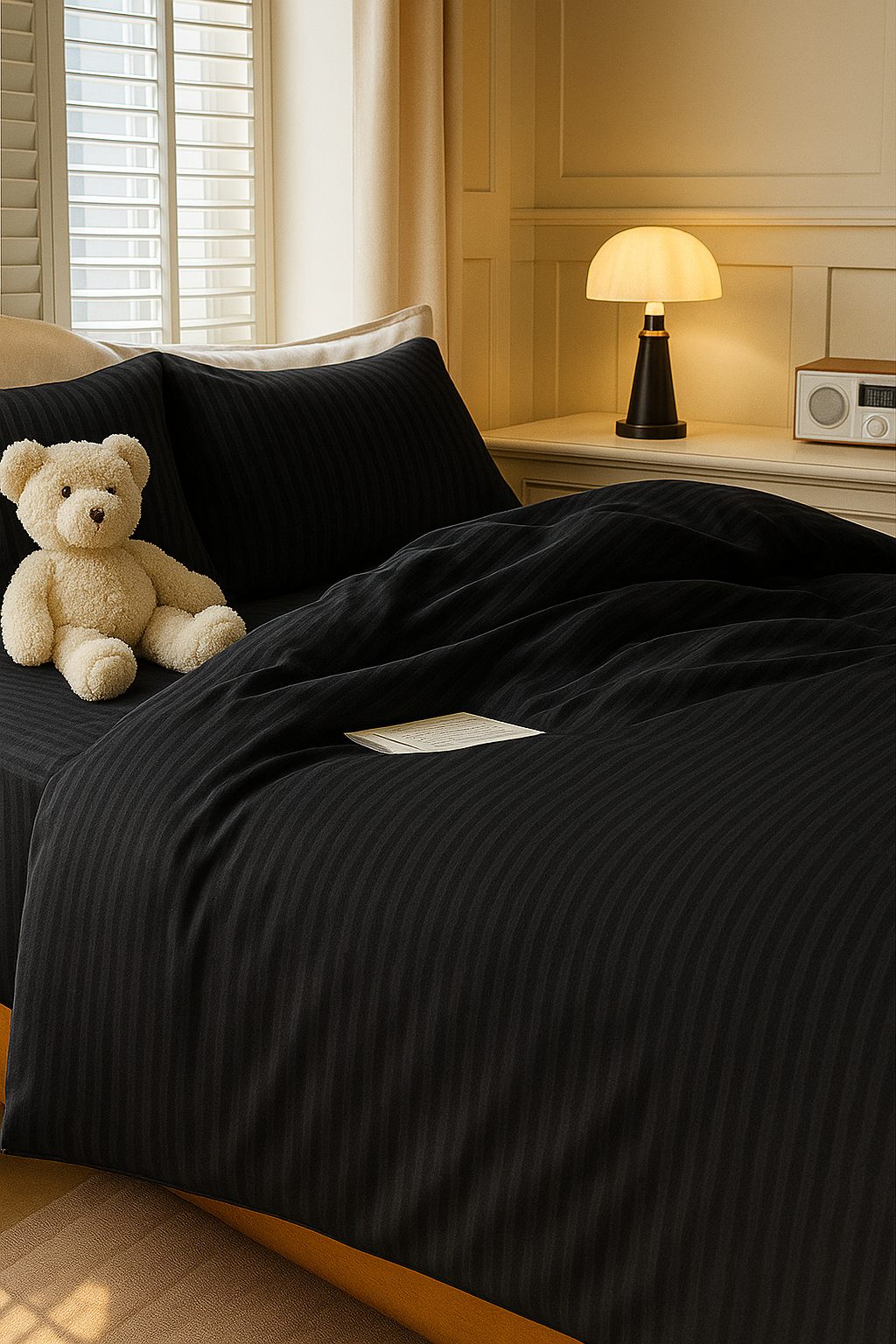 Duvet Cover Set Purple Black