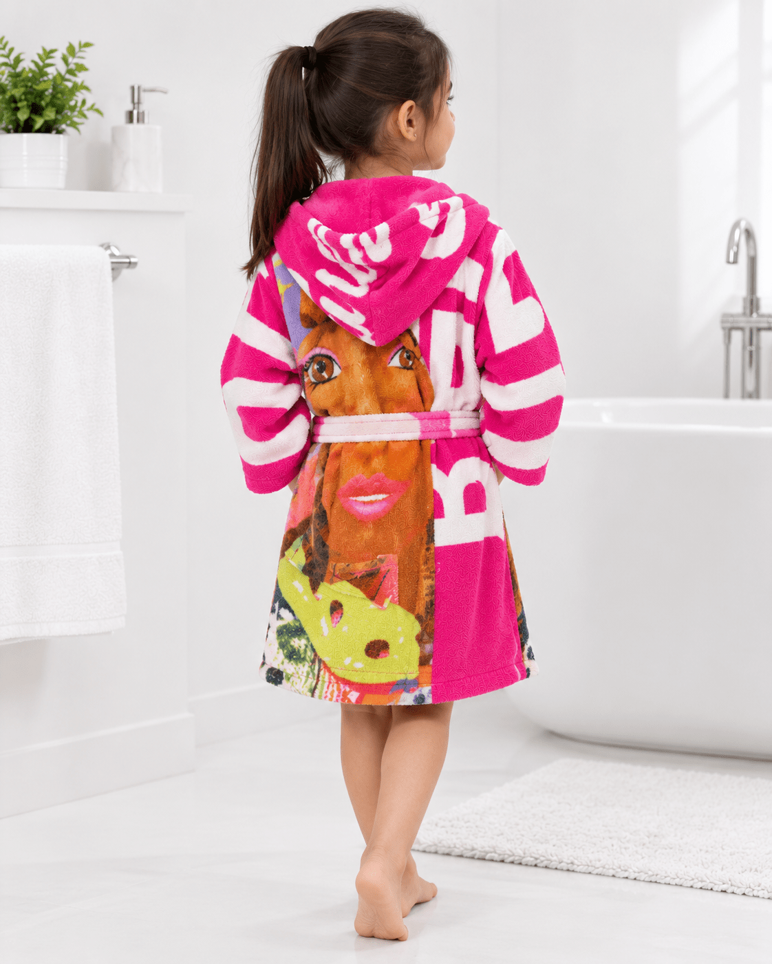 Barbie Hooded Bathrobe - Toliya.co