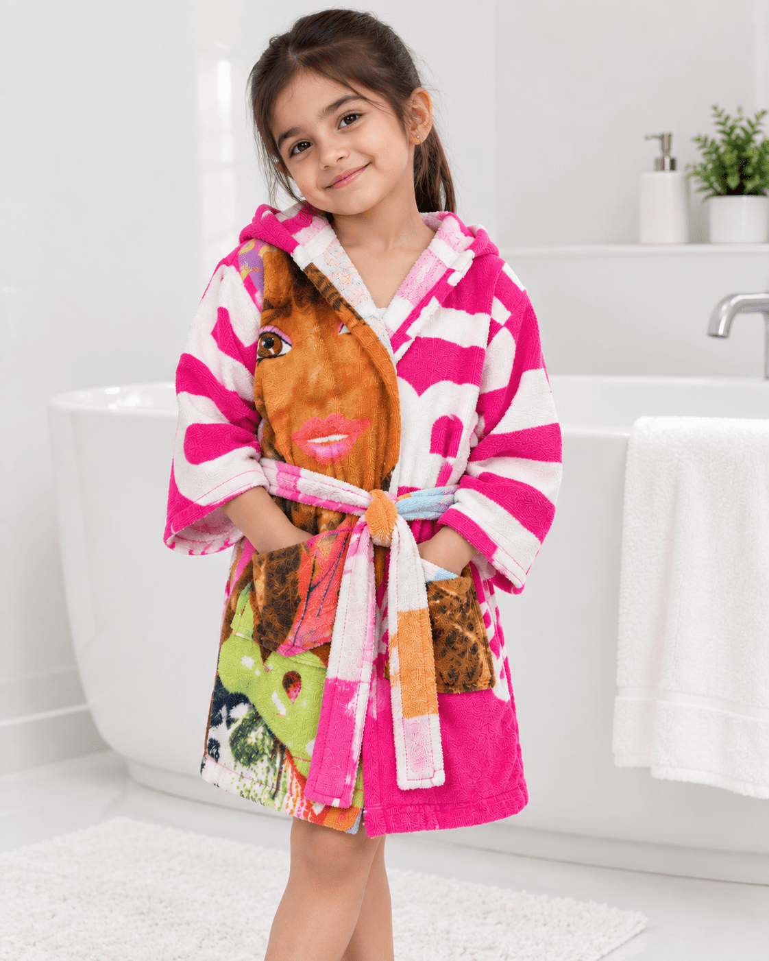 Barbie Hooded Bathrobe - Toliya.co