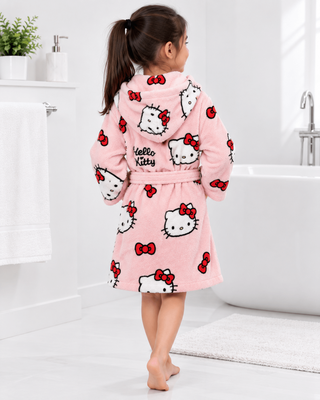 Cute Kitty Hooded Bathrobe - Toliya.co