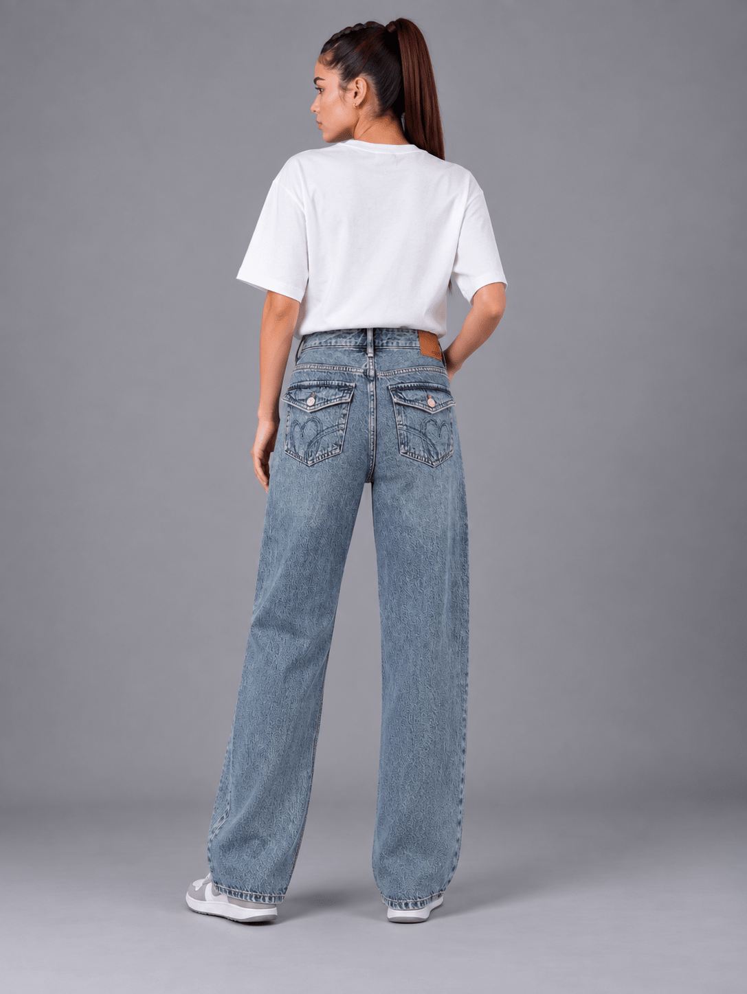 Aero Baggy Wide-Leg Jeans - Toliya.co