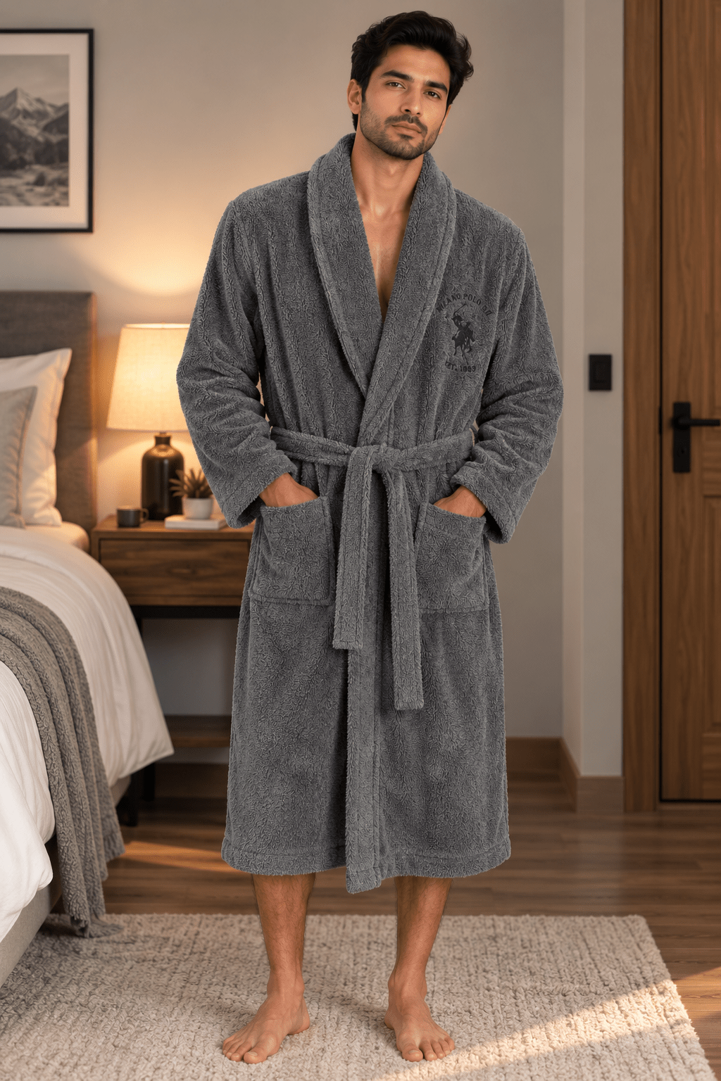 Relaxed Fit Bathrobe - Toliya.co