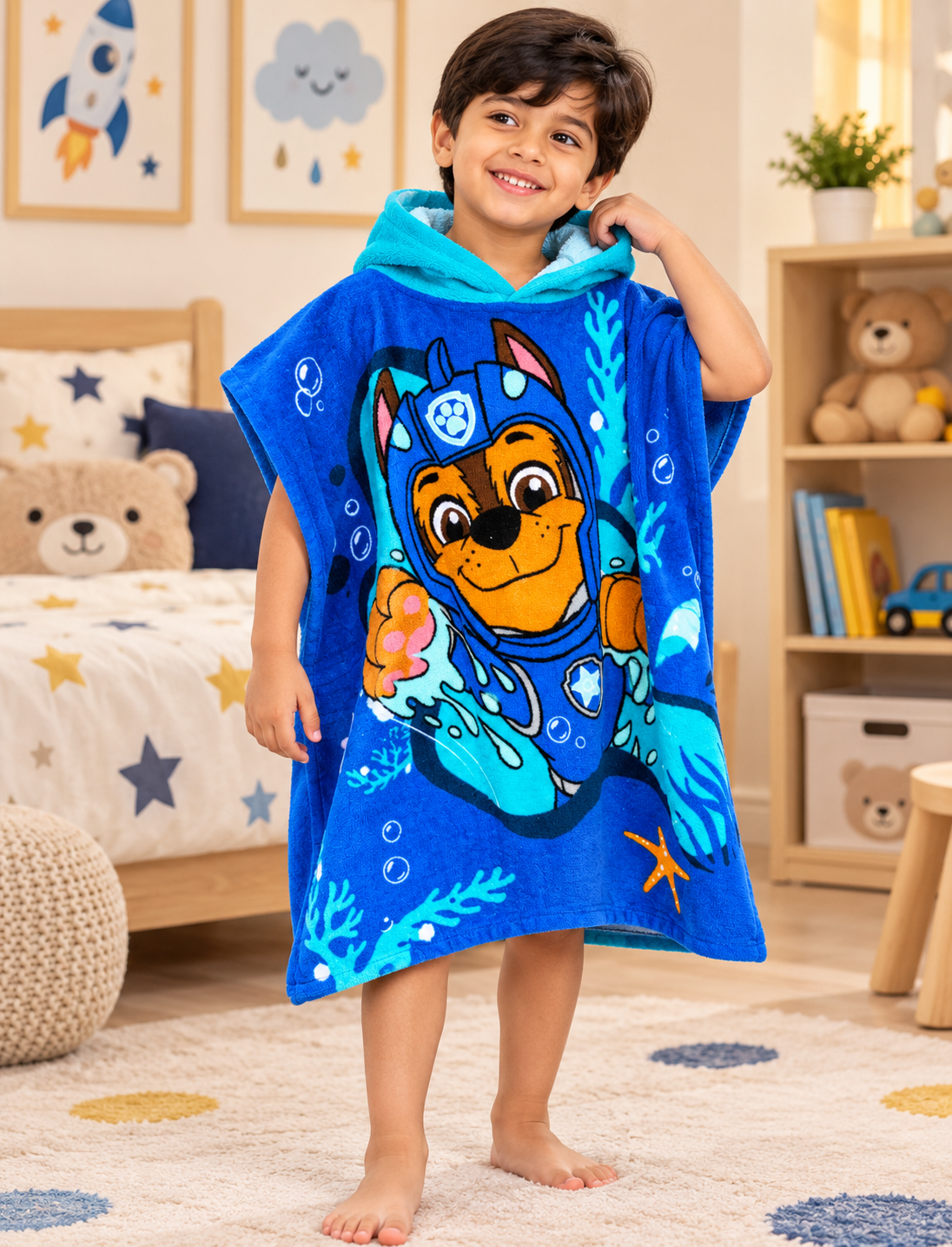 Kids Aqua Adventure Hooded Towel