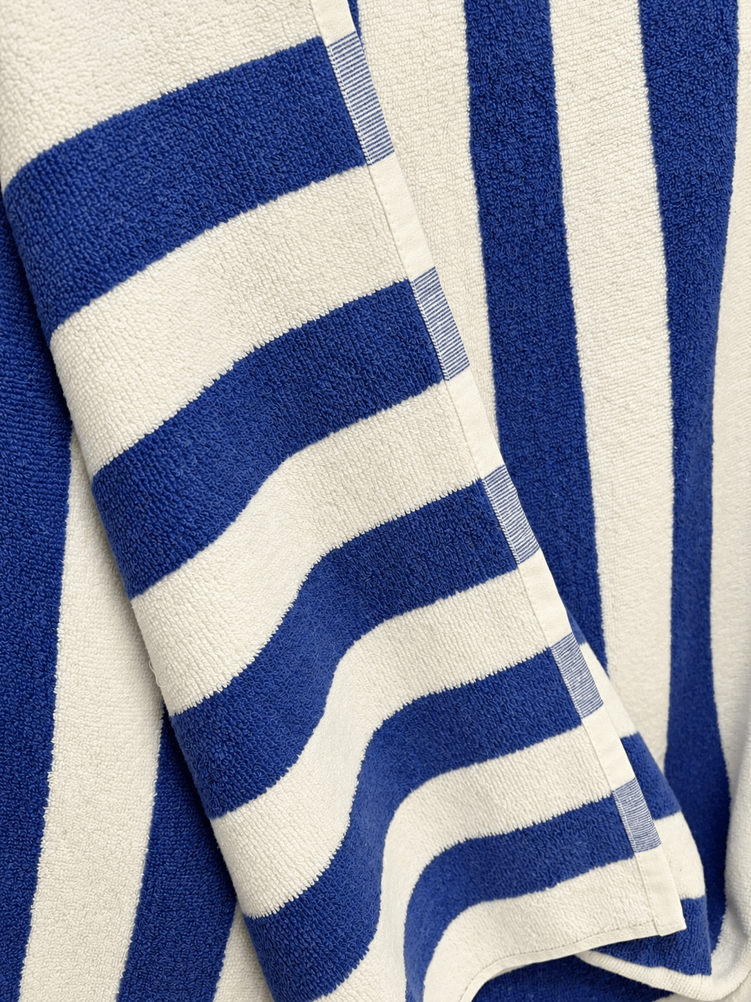 Navy Stripe Luxe Towels - Toliya.co