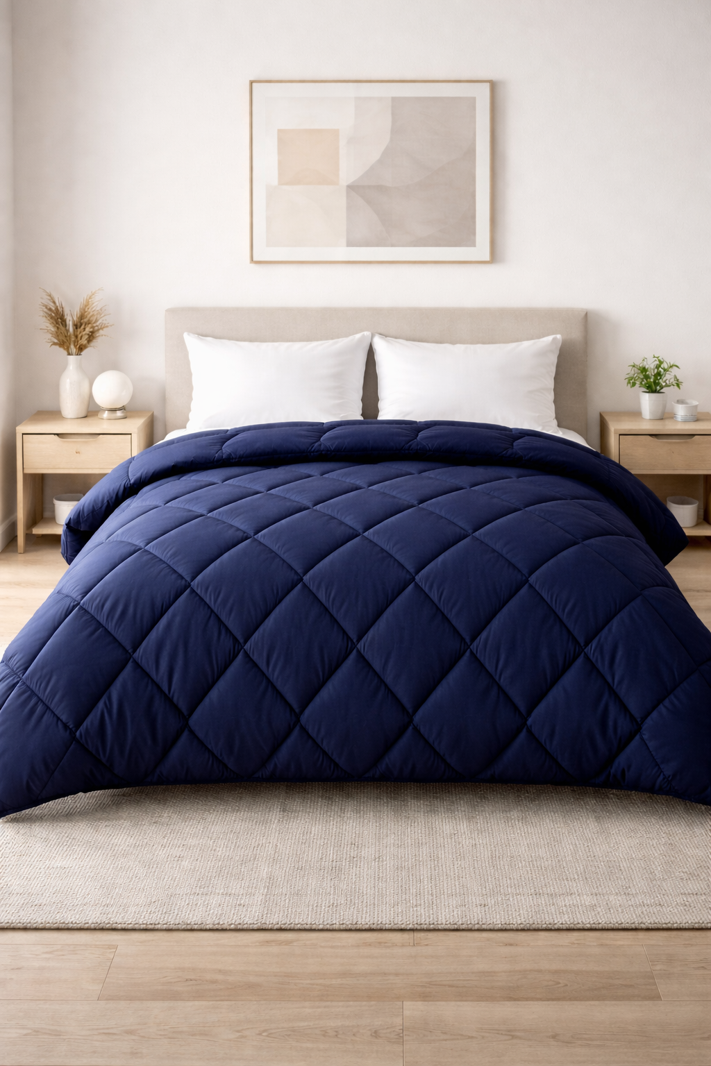 Comforter-Solid Navy