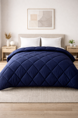 Comforter-Solid Navy