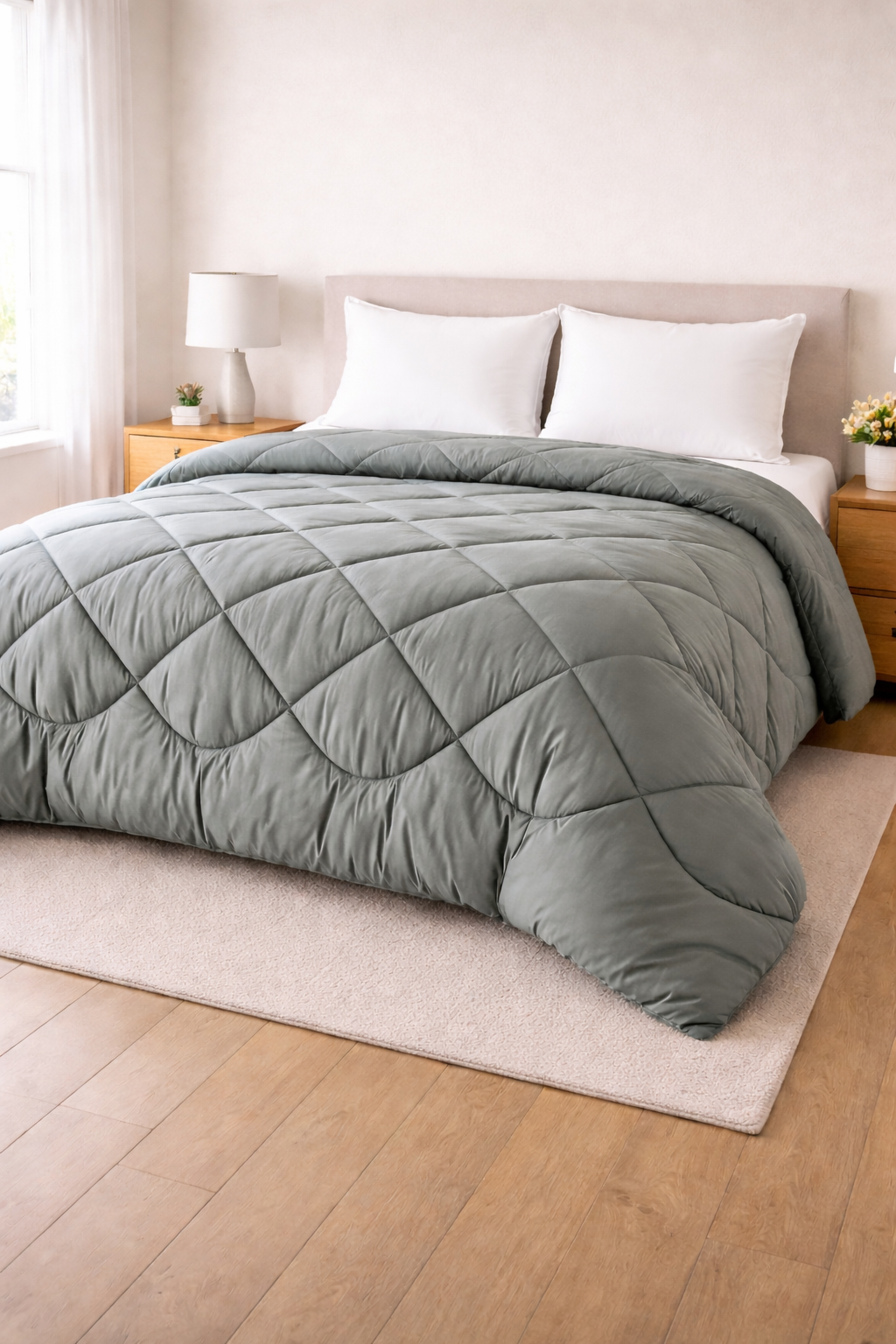 Comforter-Solid Gray