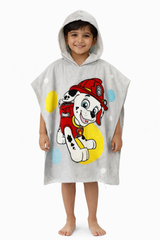 Kids poncho paw L.grey