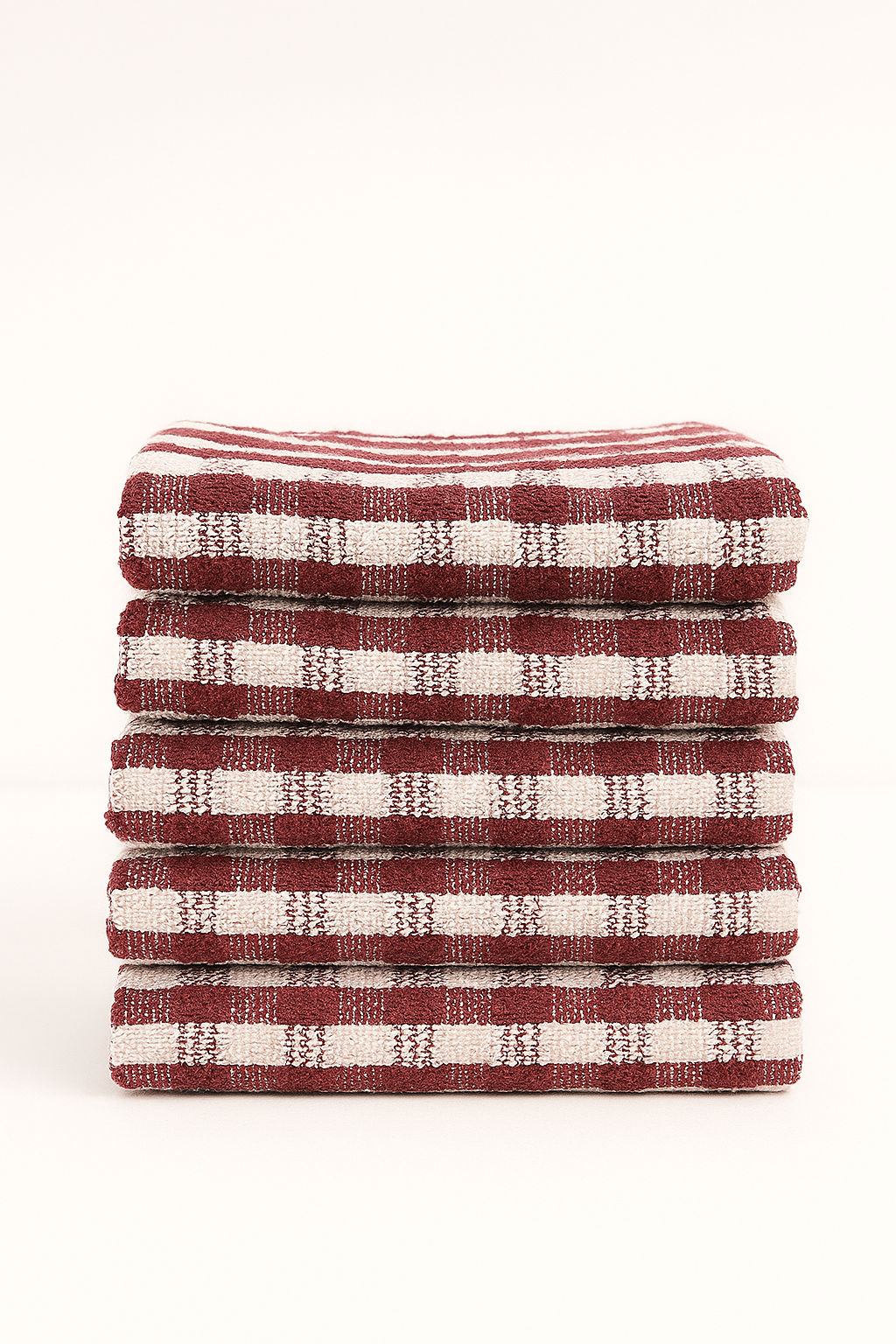 Kitchen Towel Maroon Pack 0f 6