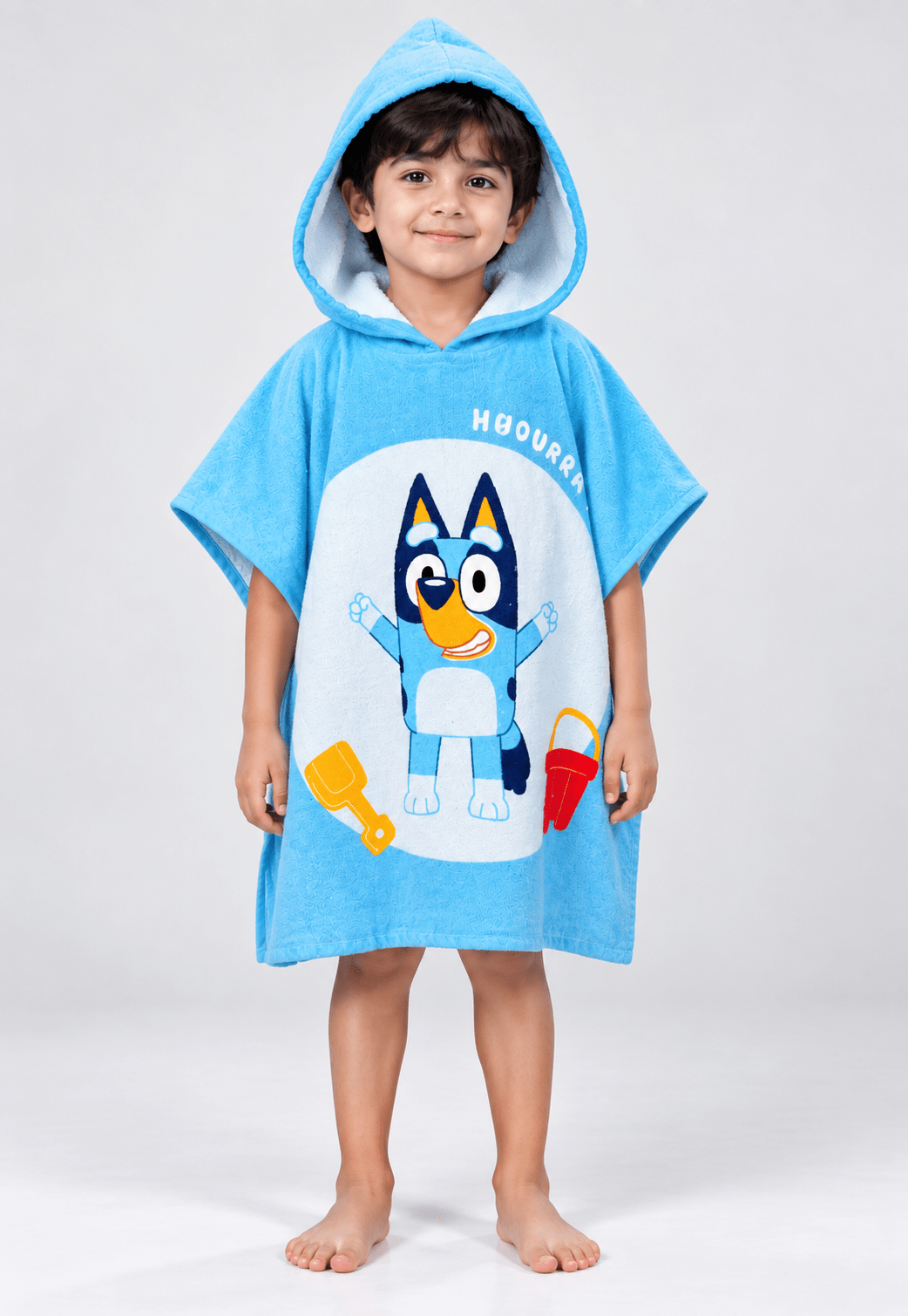 Kids poncho hourray bluey - Toliya.co