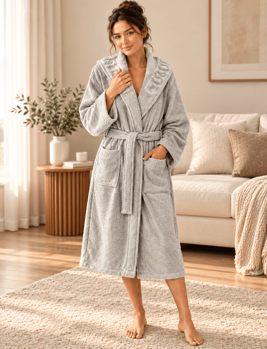 Premium Hooded Terry Bathrobe - Toliya.co