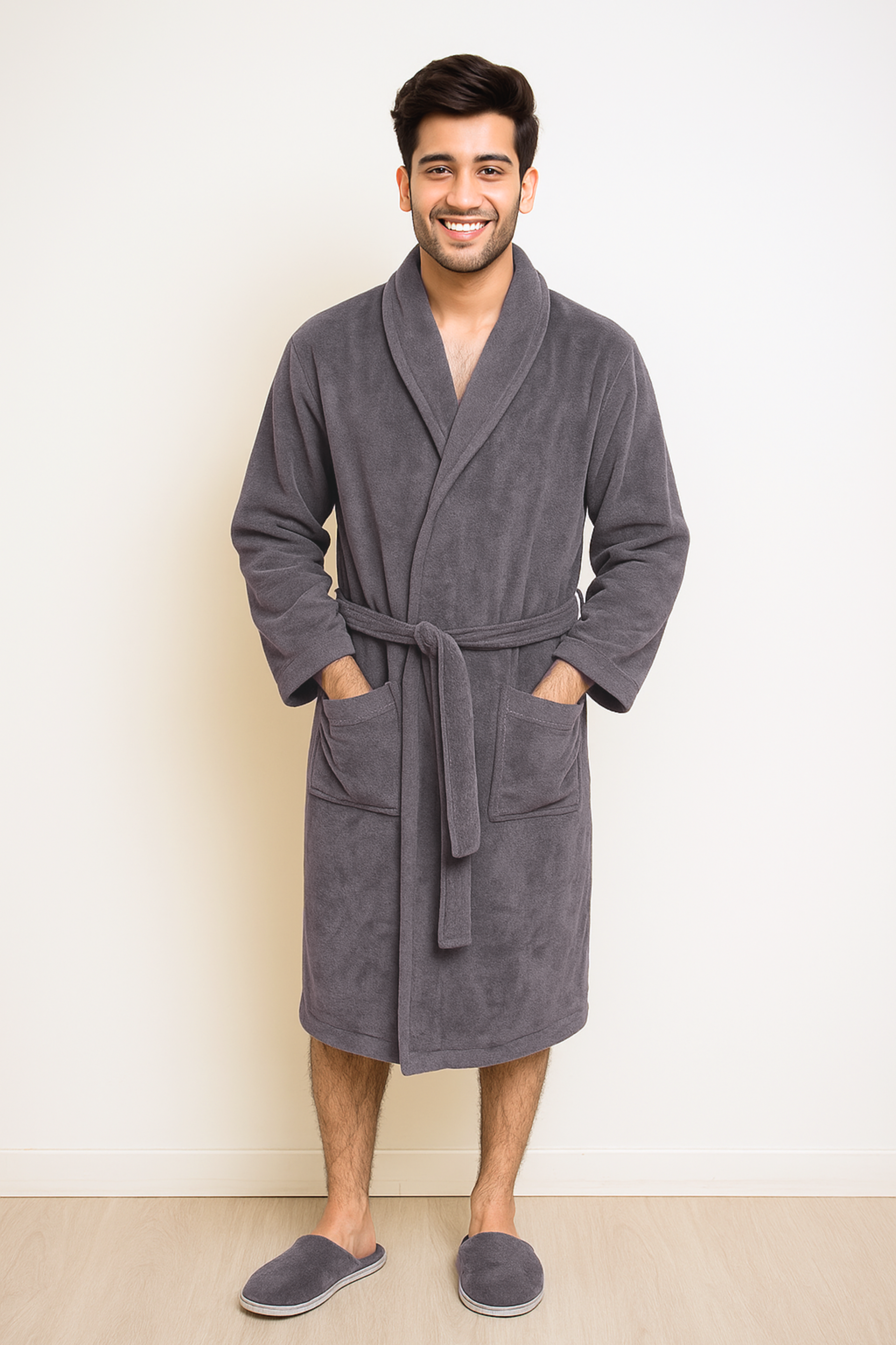 Bathrobe UniSex Set Grey
