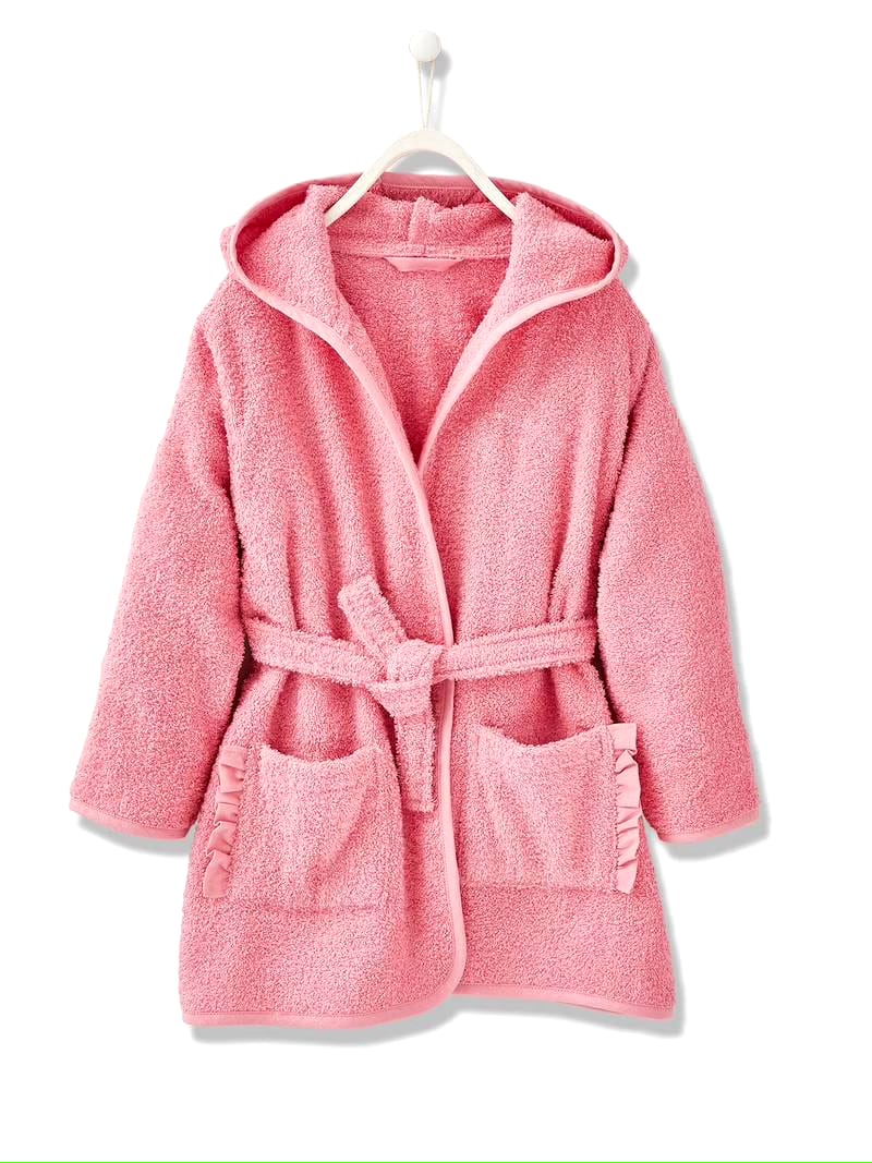 Unicorn Hooded Kids Bathrobe – Pink (Ages 4 to 10)