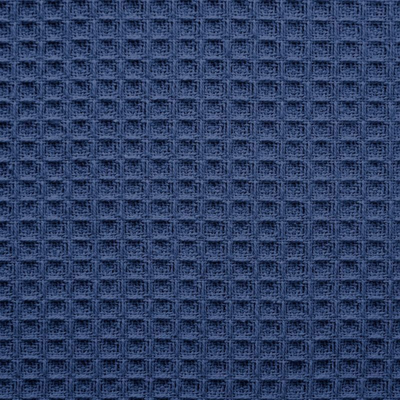 NAVY Cotton Waffle Weave King Size Blanket | Lightweight | Breathable