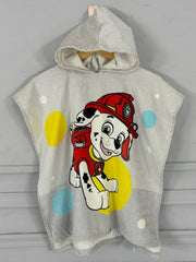 Kids poncho paw L.grey